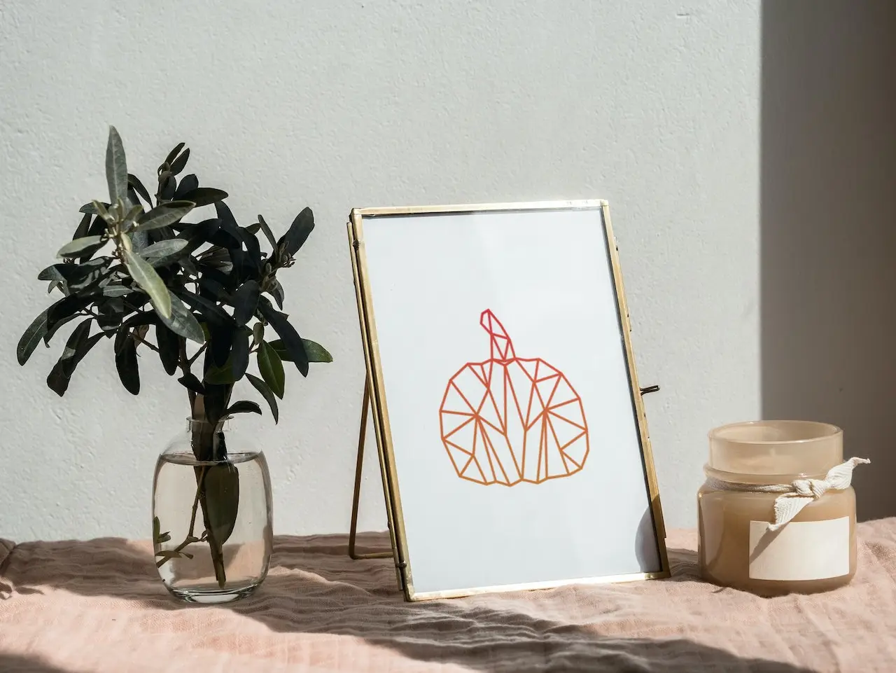 Arte stampabile – Zucca geometrica – Benvenuto Autunno